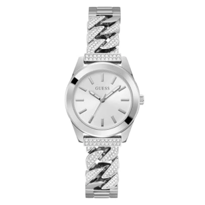 Image of Guess Serena Watch silvercoloured, Women&#039;s, Size: One Size, Silver coloured