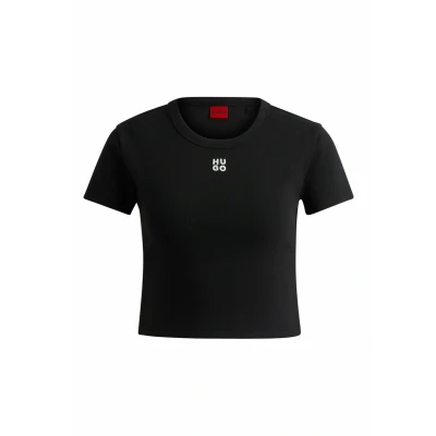Image of HUGO Delanor Basic Tshirt, Women&#039;s, Size: XL, Black one
