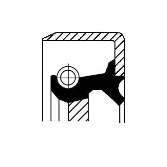 Image of Shaft Seal, manual transmission CORTECO 12011970B