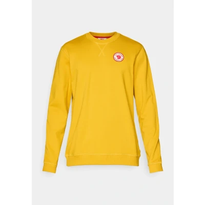 Image of Fjällräven LOGO Badge Sweater Sweatshirt, Men&#039;s, Size: XL, Mustard yellow