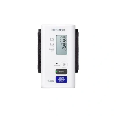 Image of OMRON NightView Wrist blood pressure Monitor, clinically validated, completely silent machine for daytime and nighttime measurements with Bluetooth connection to free smartphone app