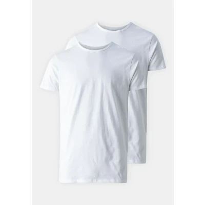 Image of Puma Basic CREW TEE 2 PACK Undershirt, Men&#039;s, Size: Small, White