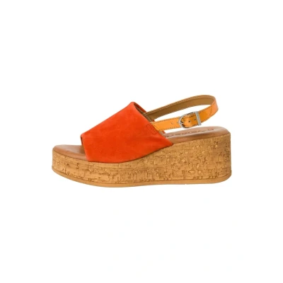 Image of Tamaris Platform sandals, Women&#039;s, Size: 36, Orange shoes
