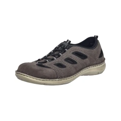 Image of Josef Seibel New Anvers 92 Men&#039;s Low Top Trainers, Width K (Extra Wide), Interchangeable Footbed, Grey (grey combo), 44 EU Weit