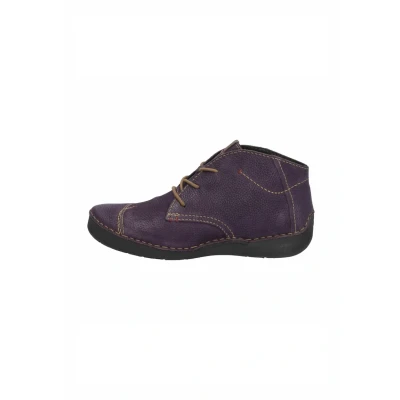 Image of Josef Seibel Fergey 18 Laceup ankle boots, Women&#039;s, Size: 2.5, Purple Leather