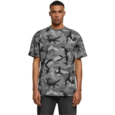 Image of Urban Classics Heavy camo Print Tshirt, Men&#039;s, Size: Large, Dark