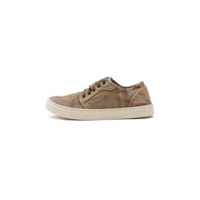 Image of Natural World OLD Narciso Trainers, Men&#039;s, Size: 8, Beige Cotton