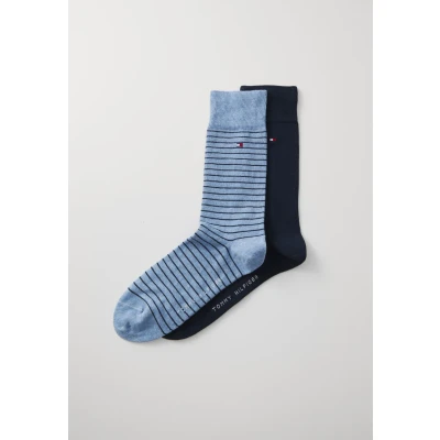 Image of Tommy Hilfiger MEN Small Stripe 2 pack Socks PACK, Men&#039;s, Size: 9 11.5,