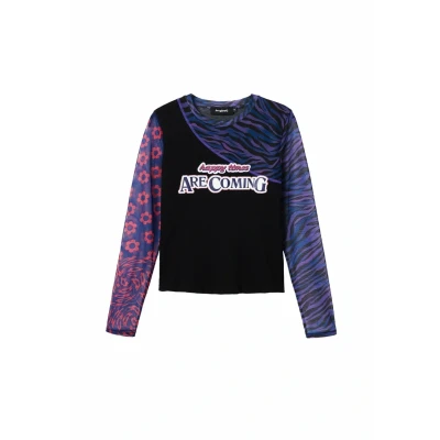 Image of Desigual Long sleeved top, Women&#039;s, Size: 10, Blue