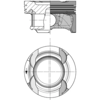 Image of Piston KOLBENSCHMIDT 40853600
