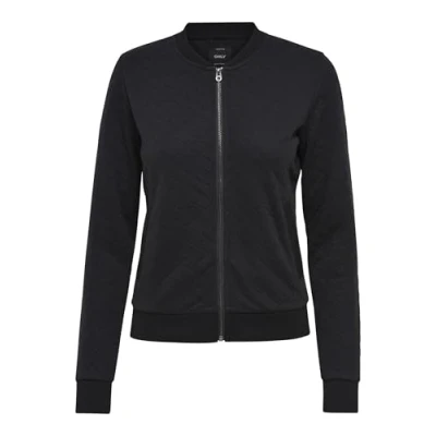 Image of ONLY Onljoyce Bomber Jacket, Women&#039;s, Size: XS, Black