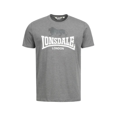 Image of Lonsdale Print Tshirt, Men&#039;s, Size: XL, Marl stone