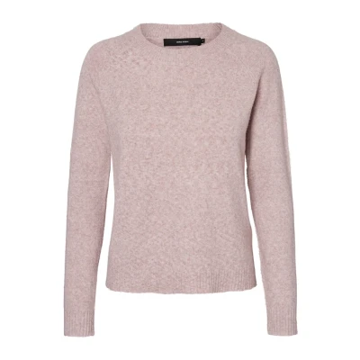 Image of Vero Moda Vmdoffy Oneck GA NOOS Jumper Woodrose, Women&#039;s, Size: Small, Woodrose