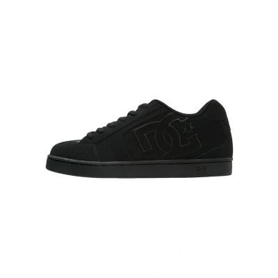 Image of DC Shoes NET Trainers, Size: 7.5, Black leather and imitation