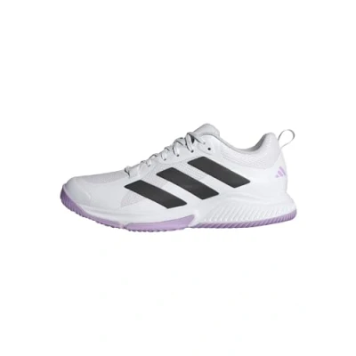 Image of adidas Performance Bounce Training shoe, Women&#039;s, Size: 3.5, Cloud white core black powder plum shoes