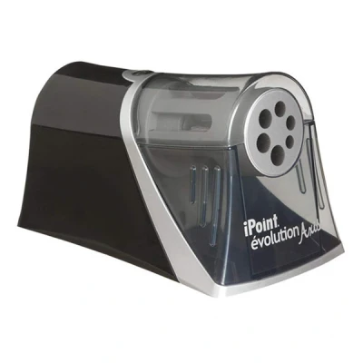 Image of Westcott E 15509 00 iPoint Axis Electric Sharpener with Automatic Sharpener, 6 Different Openings, Grey/Black