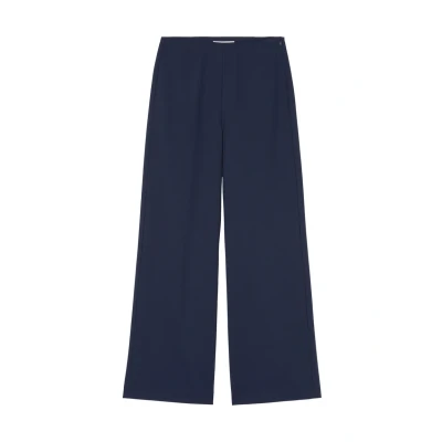 Image of Marc O&#039;Polo WIDE Fitted AT Waist WITH Darts Trousers, Women&#039;s, Size: 32, Cloudless night
