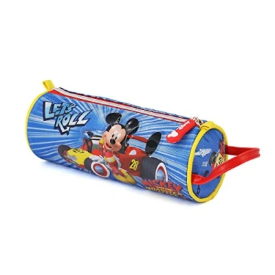 Image of Mickey Mouse Racers Cylinder Pencil Case blue, Einheitsgröße,