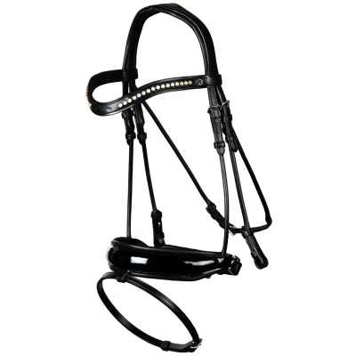 Image of Dyon bridle patent rolled leather
