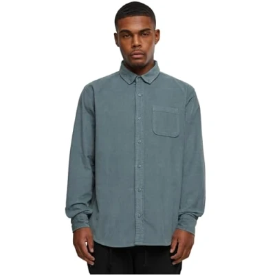 Image of Urban Classics Corduroy Shirt Shirt, Men&#039;s, Size: Small, Olive
