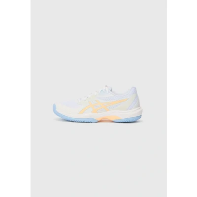 Image of Asics GAME FF Padel shoes, Women&#039;s, Size: 8, White/orange glow shoes