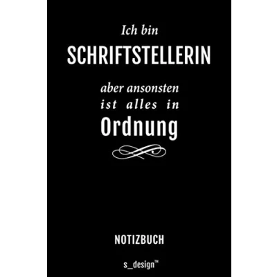 Image of Notizbuch für Schriftsteller/Schriftstellerin: Originelle Geschenk Idee (120 Seiten liniertes blanko Papier)