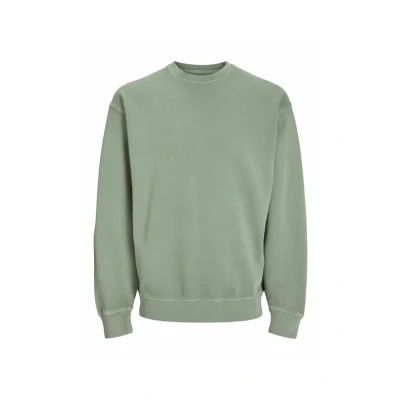 Image of Jack &amp; Jones Jjecharge Oversize Faded CREW NECK Sweatshirt, Men&#039;s, Size: XS, Iceberg green