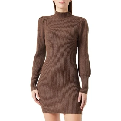 Image of ONLY Katia L S NOOS Jumper dress chestnut, Women&#039;s, Size: XXL, Chestnut