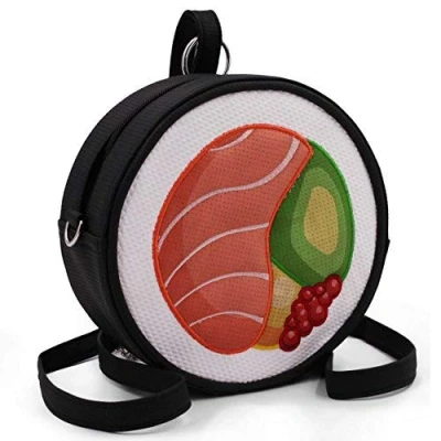 Image of Oh My Pop Unisex (pack of 1), Black, One Size, Sushi Backpack Bag Maki