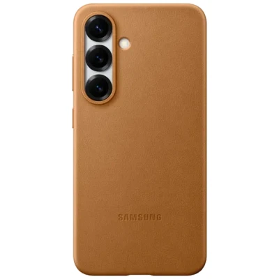 Image of Samsung Kindsuit Pu Leather Back Cover Gold Galaxy S25