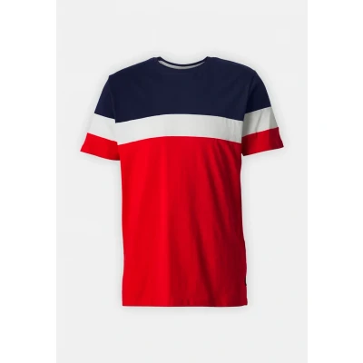 Image of Only &amp; Sons Onsbailey Print Tshirt, Men&#039;s, Size: XS, Dark navy/racing red