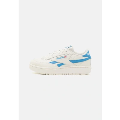 Image of Reebok Classic CLUB C Double Revenge Trainers, Women&#039;s, Size: 3, Chalk/essential blue leather and imitation