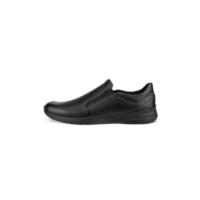 Image of ECCO Irving Trainers, Men&#039;s, Size: 5.5, Black Leather