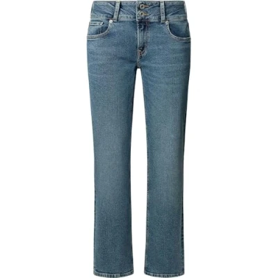 Image of Pepe Jeans Straight Venus leg jeans, Women&#039;s, Size: 29x32, Blue denim