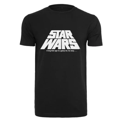 Image of Merchcode STAR WARS Original LOGO Print Tshirt, Men&#039;s, Size: Medium, Black