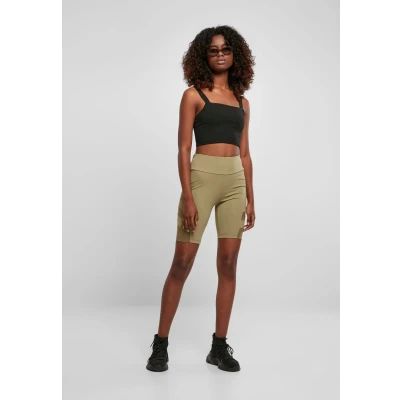 Image of Urban Classics HIGH Waist TECH Cycle Leggings, Women&#039;s, Size: 29, Khaki