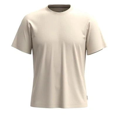 Image of Smartwool Perfect CREW Short Sleeve Basic Tshirt, Men&#039;s, Size: Medium, Almond
