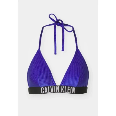 Image of Calvin Klein Swimwear Triangle Bikini top, Women&#039;s, Size: 3XL, Midnight lagoon