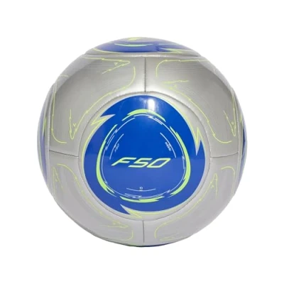 Image of adidas Performance Messi Club wear Silver metallic lucid blue solar yellow, Size: 5, yellow