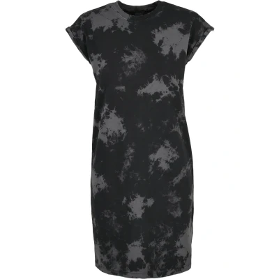 Image of Urban Classics Bleached Jersey dress, Women&#039;s, Size: 4XL, Black/grey