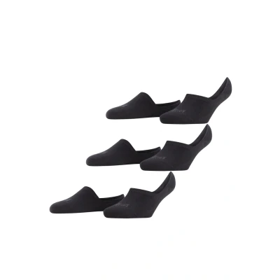 Image of Falke STEP 3PACK Invisibles Hidden IN SHOE Trainer socks, Women&#039;s, Size: 2.5/3.5, Black