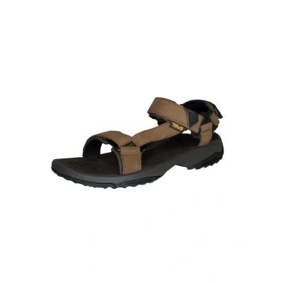 Image of Teva Terra FI LITE Leather Walking sandals, Men&#039;s, Size: 7, Brown Acrylic