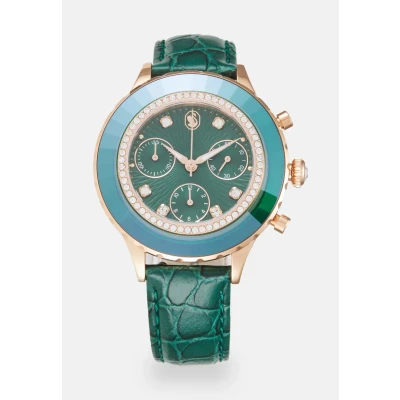 Image of Swarovski Octea Chronograph watch, Women&#039;s, Size: One Size, Green