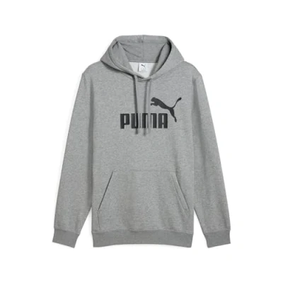 Image of Puma LOGO Hoodie Hoodie, Men&#039;s, Size: Large, Medium gray heather