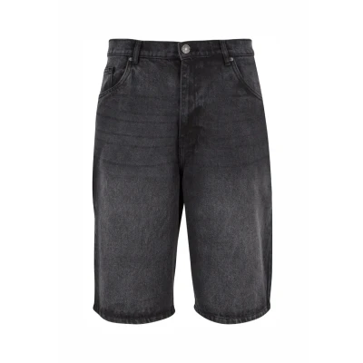 Image of Urban Classics Heavy Denim shorts, Men&#039;s, Size: XXS, Black washed