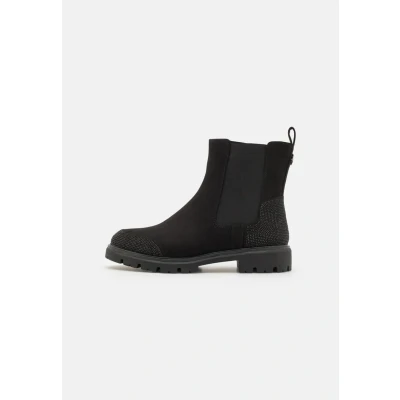 Image of Marco Tozzi Guido Maria Kretschmer Classic ankle boots, Women&#039;s, Size: 7, Black Textile