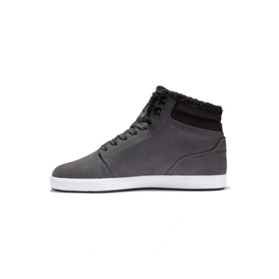 Image of DC Shoes Crisis Hightop trainers, Size: 10.5, Charcoal Leather