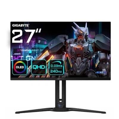 Image of GIGABYTE AORUS FO27Q2 Quad HD 27&quot; QD OLED Gaming Monitor Black, Black