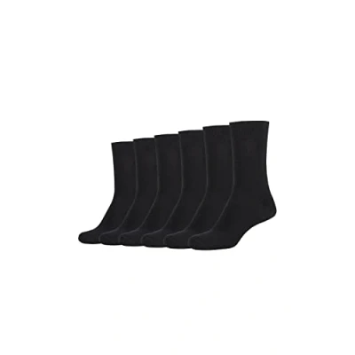 Image of camano Online Women Touch Socks 6 PACK Socks, Women&#039;s, Size: 8, Black