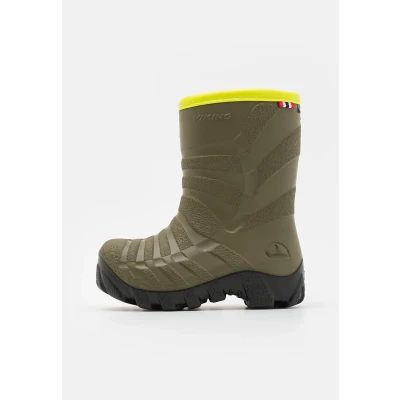 Image of Viking Ultra Unisex Winter boots for kids, Size: 2, Khaki/black Pu